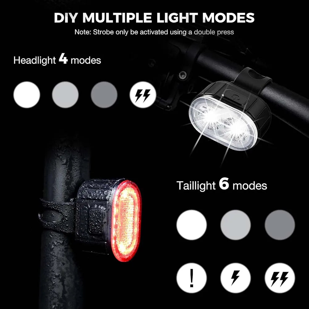 Bicycle Front and Rear Light