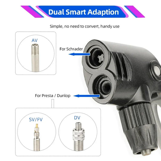 Bicycle Hand Floor Pump Nozzle Adapter